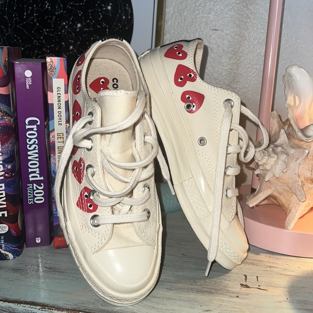 NWOB CdG PLAY x Converse Unisex Chuck Taylor All ⭐️ Multi Heart Low-Top Sneakers